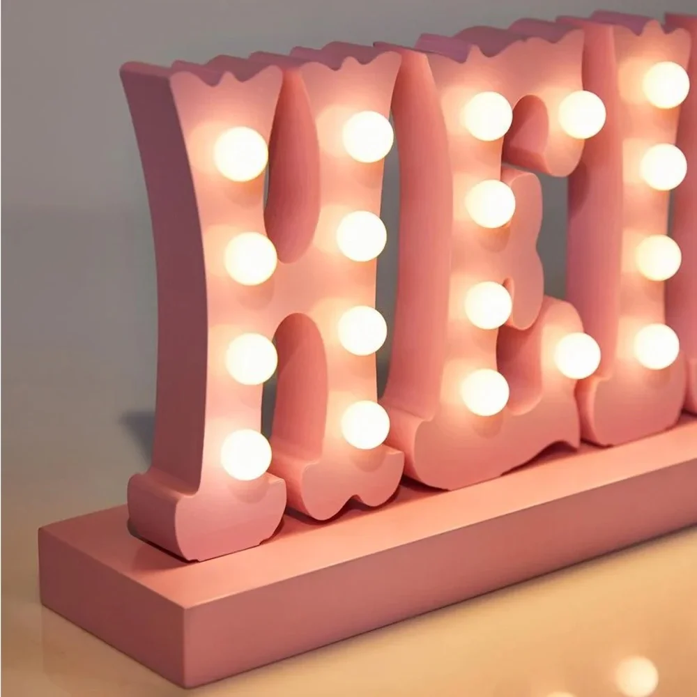 Pink HEIRESS light up sign - Picture 2 of 3